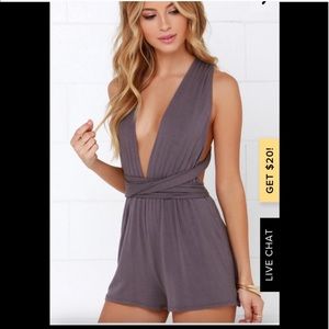 Lulus any way you want me romper in dusty rose